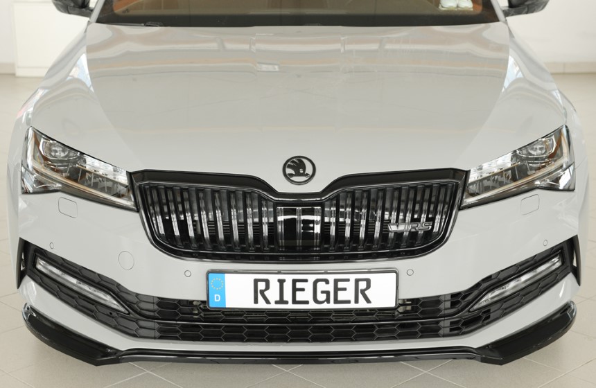Spoilerzwaard Skoda Superb III (3T/3V) sportline Rieger glans zwart