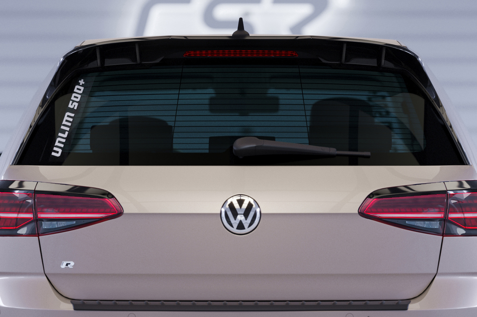 Spoiler VW Golf 7 (Typ AU) CSR Glans Zwart