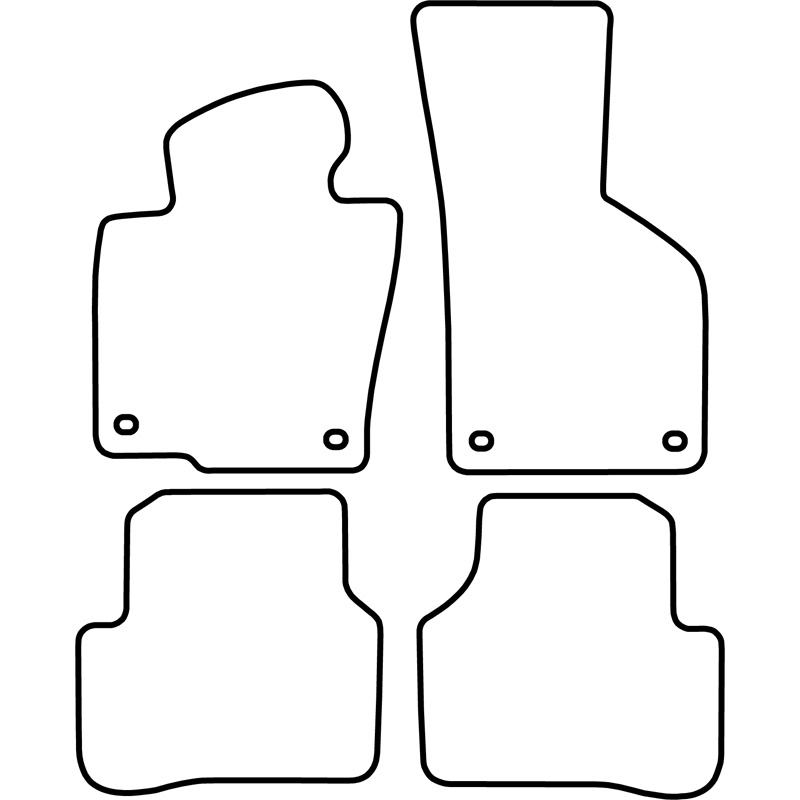 Set velour car mats  Volkswagen Passat 2005-2007
