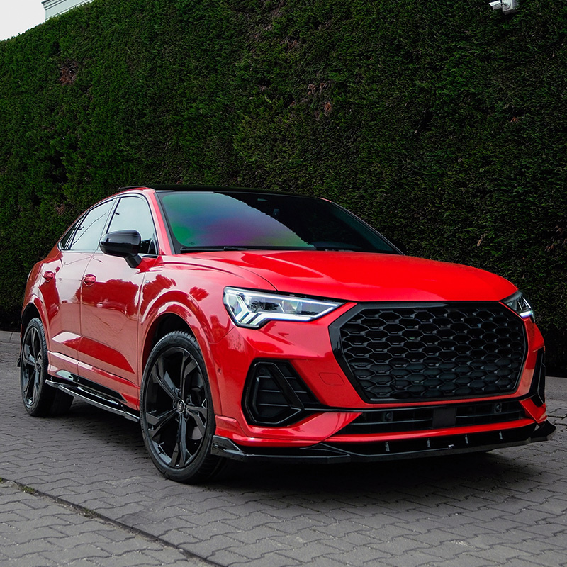 Oneway Front spoiler  Audi Q3 (F3B) S-Line & Q3 Sportback (F3N) S-Line 2019-2025 excl. RSQ3 - Gloss black