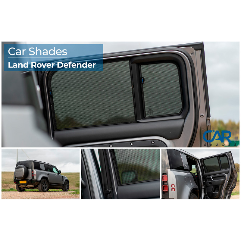 Set Car Shades (rear side doors)  Land Rover Defender D110 5-doors 2020- (4-pieces)