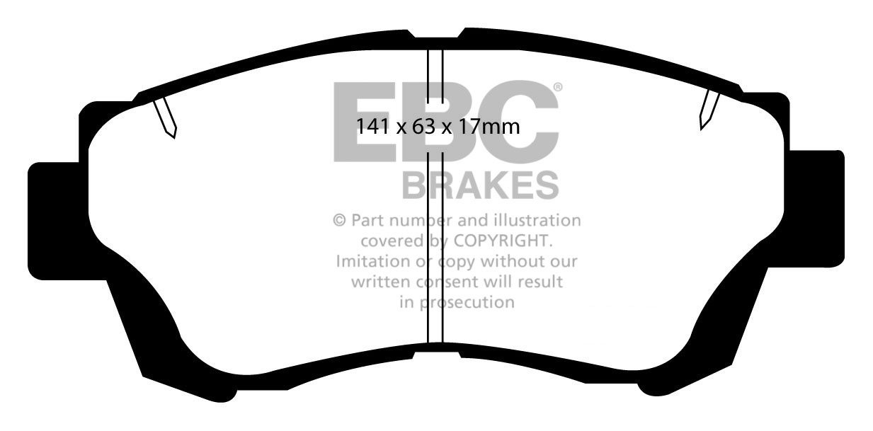EBC Brakes TOYOTA Soarer 3.0 (JZZ31) 92-2000 Remblokken voorzijd