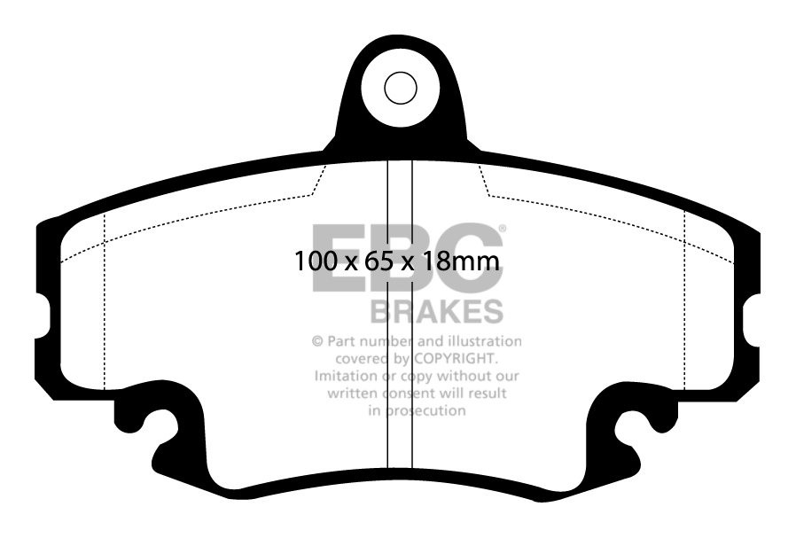 EBC Brakes DACIA Logan MCV 1.5 D (86) 2007-.. Remblokken voorzij
