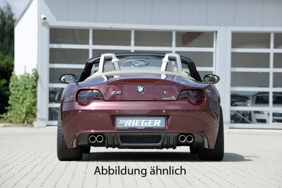 Achterbumper Diffusor BMW Z4 ABS 03- 90mm Rieger Carbon Look