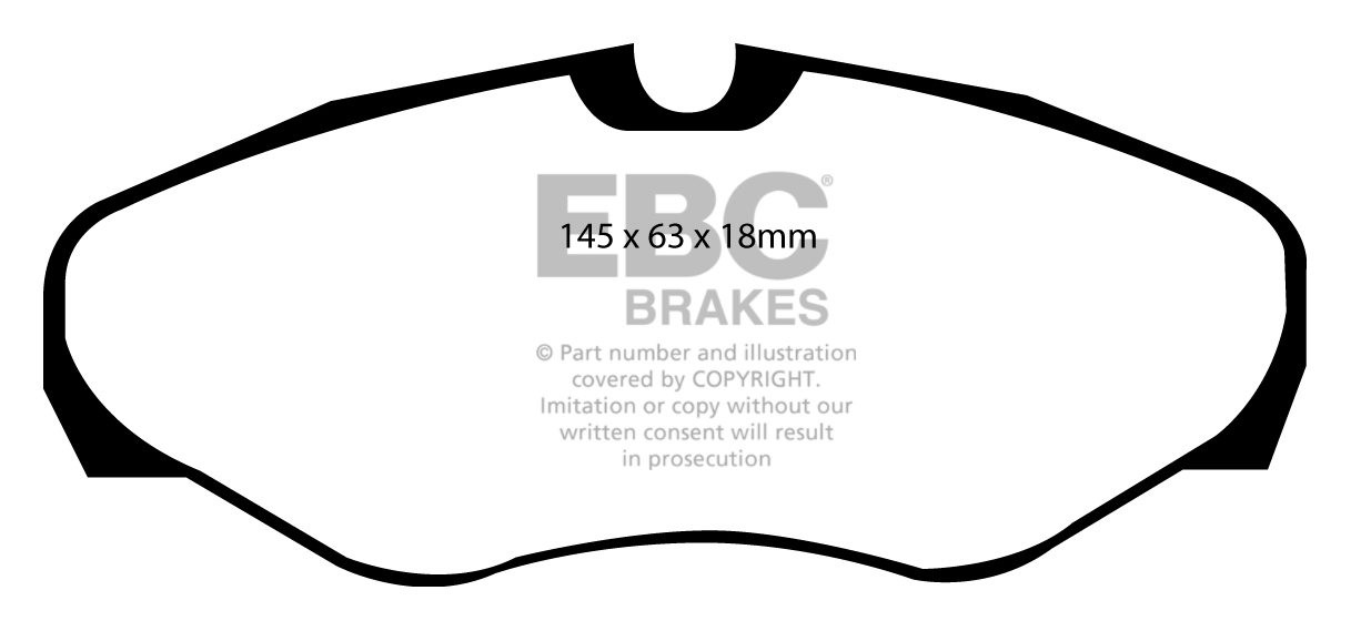 EBC Brakes RENAULT Espace 2.0 2000-2002 Remblokken voorzijde gre