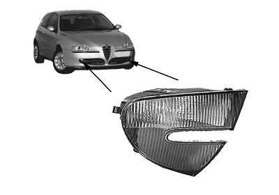 knipperlicht, incl fitting, rechts Alfa Romeo 147, 2000-2005