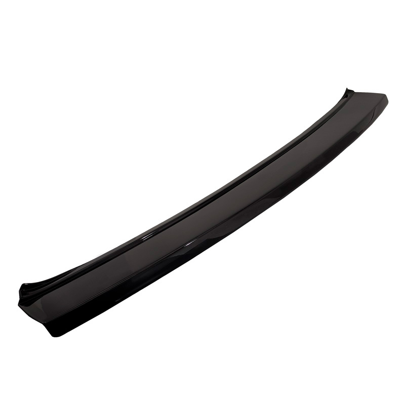 ABS Achterbumper beschermlijst  Volkswagen Transporter T6 Caravelle/Multivan 9/2015- met achterdeuren 'Ribbed' Glanzend zwart