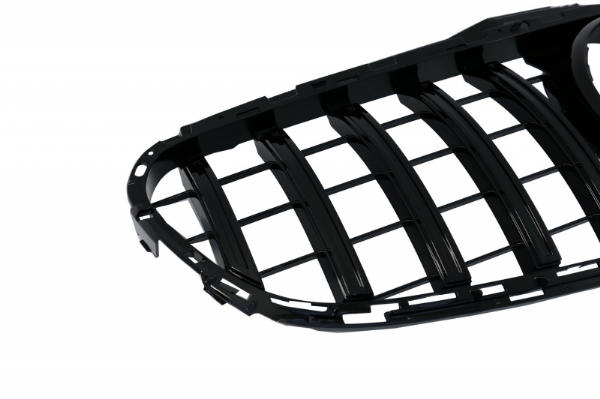 Grill Mercedes W212 S212 Facelift (2013-2016) GT-R Panamericana Design Glans Zwart