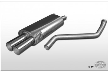 Audi 80 Typ B4 Sedan/Avant Einddemper double-flow - 2x76 Typ 10