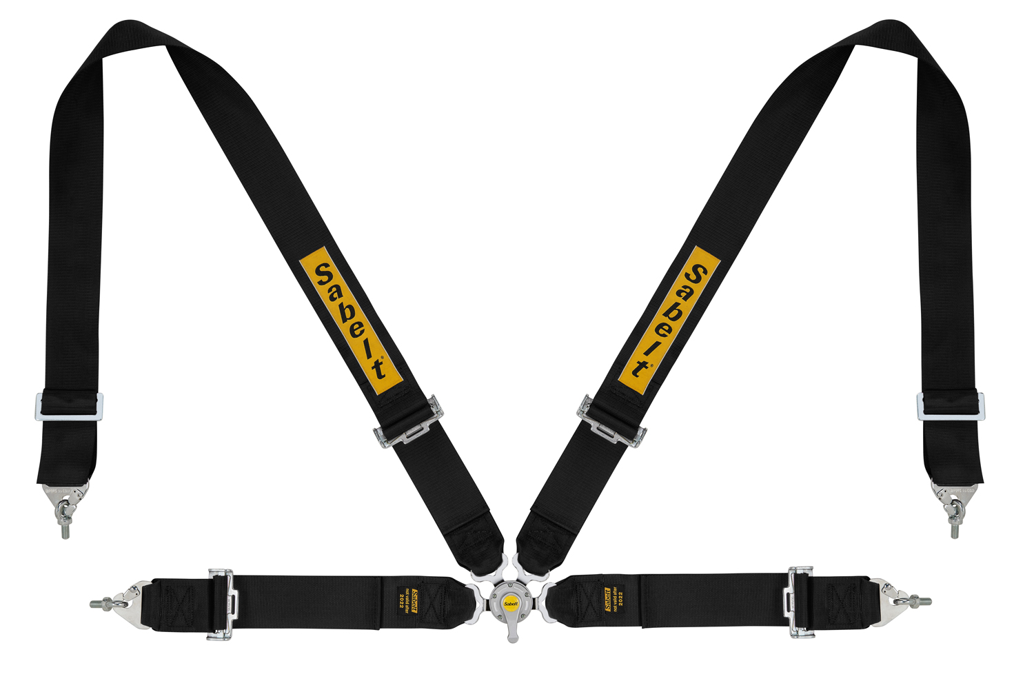 Sabelt Gordel 4 Punts Saloon Steel Zwart 3 Inch FIA