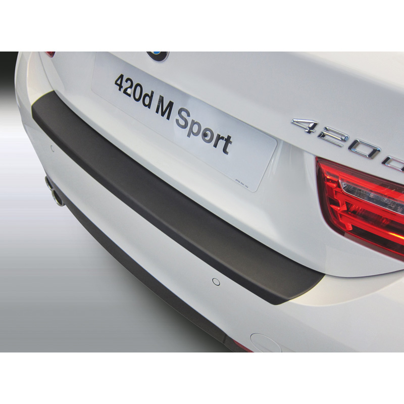 ABS Rear bumper protector  BMW 4-Series F36 Gran Coupe 4/2014- 'M-Sport' Black