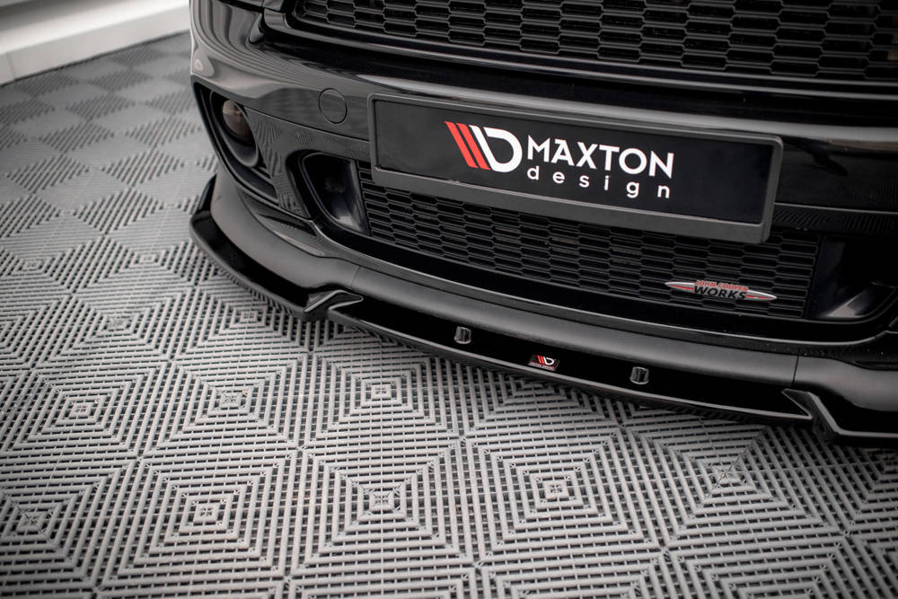 Voorspoiler V.3 Mini Cooper John Cooper Works R56 Maxton Glans Zwart