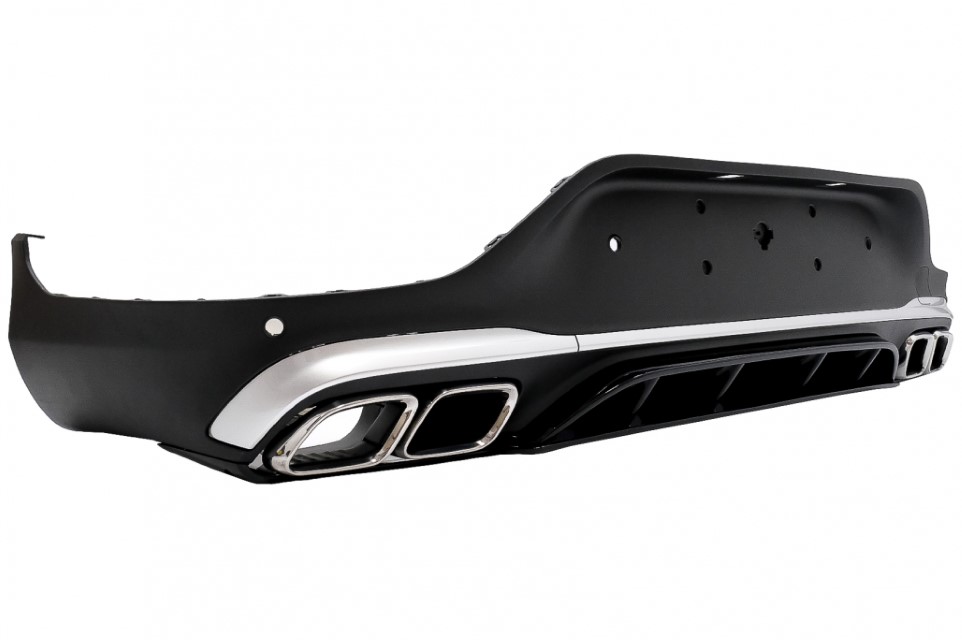 Diffusor Mercedes GLC C253 (2020-..) Coupe Facelift GLC63 incl. Uitlaat Stukken