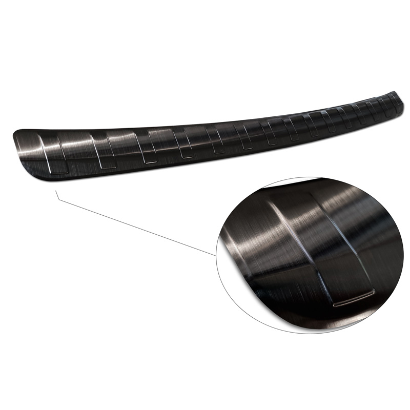 Zwart RVS Achterbumperprotector  Mercedes GLA-Klasse II H247 2020- 'Ribs'