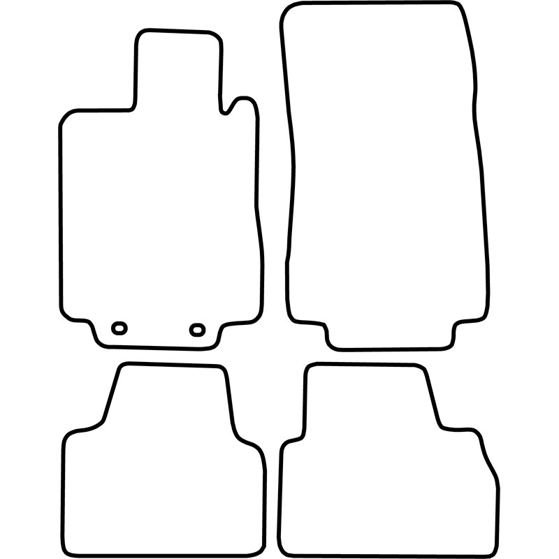 Set velour car mats  Mercedes S-Class W220 1999-2005