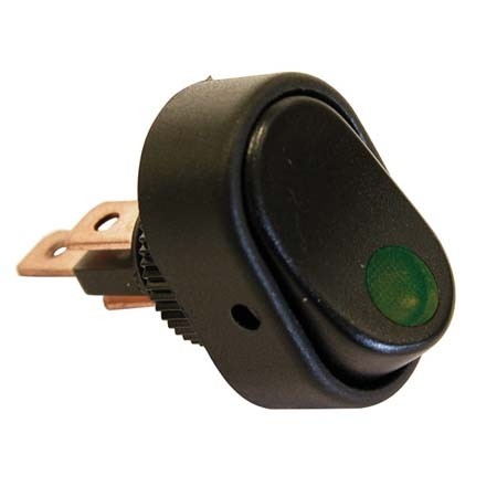 Schakelaar 'LED' 12V 30A groene LED