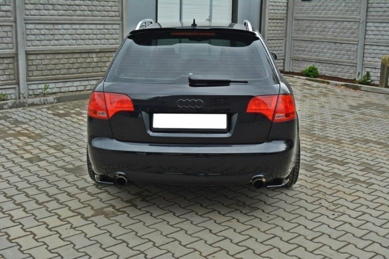 Achterzij Spoilers Audi A4 B7 Glanzend Zwart