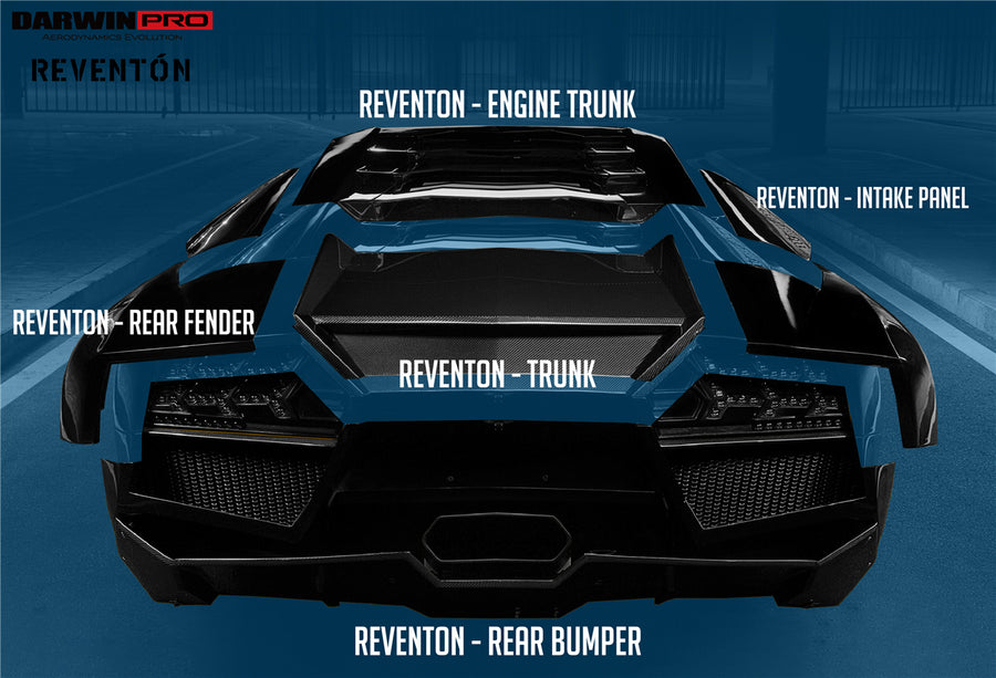 Lamborghini Murcielago Reventon Style Full Body Kit 2001-2010