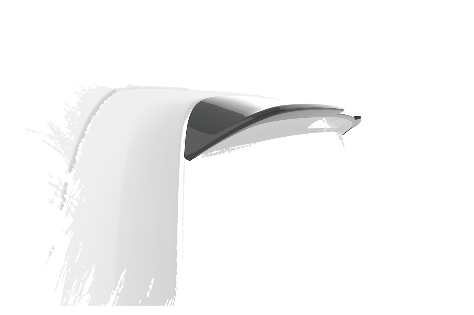 Spoiler Mercedes Benz V-Klasse 447 AMG-Line CSR glans Zwart