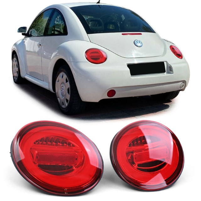 Taillights VW New Beetle 9C 1Y 98-05 LED Lightbar Smoke