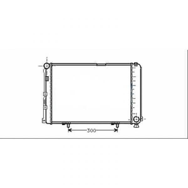 Radiator DB 124 W.C.T. 84-92 532x370 200/250 D/TDA +/-AC