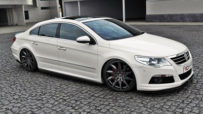 Voorspoiler VW Passat CC R36 R LINE Glans Zwart
