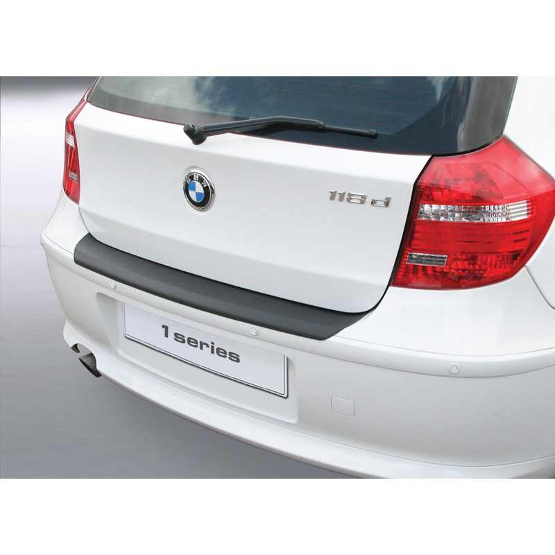 ABS Rear bumper protector  BMW 1-Series E87 3/5 doors 2004-2007 Black