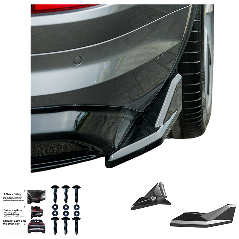 Oneway Rear Side Diffusors  Skoda Kodiaq I (NS7) Sportline 2017-2024 - Gloss black