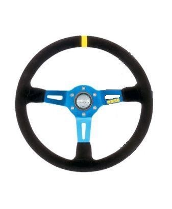 Sportstuur MOMO 350mm Model 8 Suede, blauw