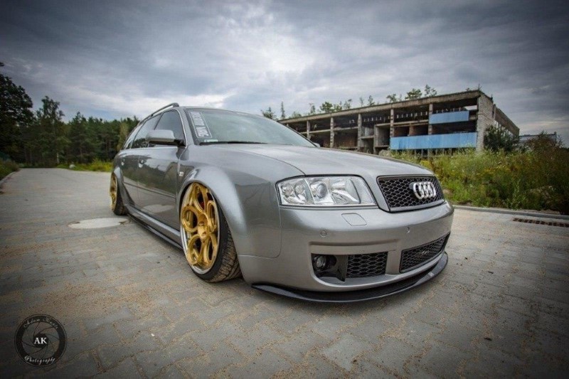 Zijskirts Diffusers Audi RS6 C5 Glanzend Zwart
