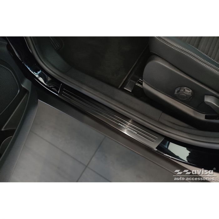 Zwart RVS Instaplijsten  Ford EcoSport Facelift 2017- - 'Special Edition' - 4-delig