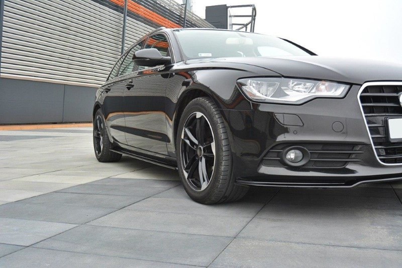ZijSkirts Diffusers Audi A6 C7 Glanzend Zwart
