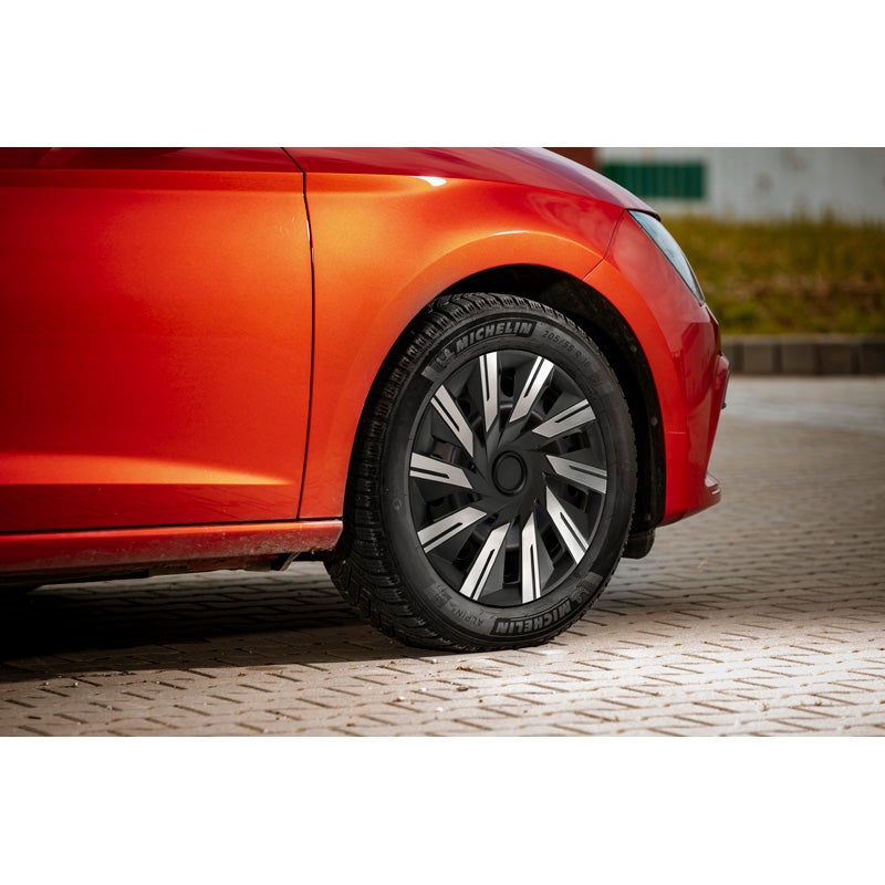 J-Tec Set of 4 wheel covers Tecna 15-inch alu/black