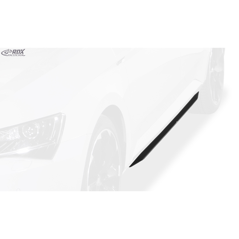 Side skirts 'Slim'  Skoda Superb 3V Sedan/Kombi 2015- (ABS glossy black)