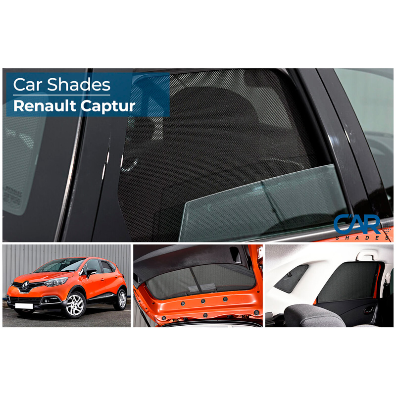 Set Car Shades  Renault Captur 5 doors 2013-2019 (6-pieces)