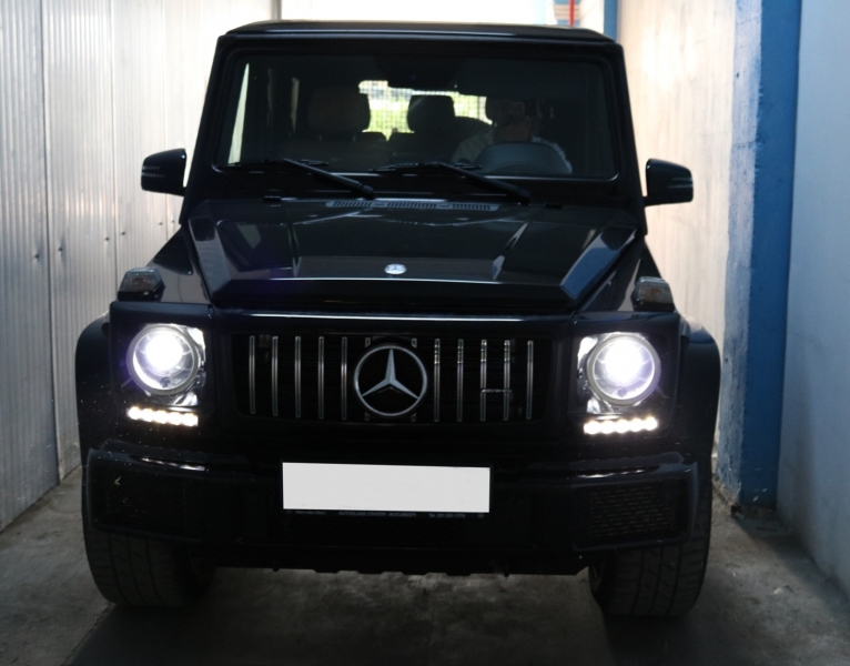 Koplamp kappen Mercedes G-Klasse W463 Wit LED
