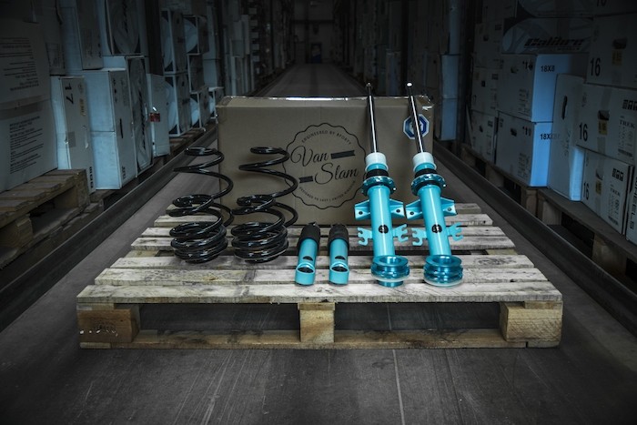 VanSlam VW Transporter T5 T6 T32 ONLY Coilover Lowering Suspensi