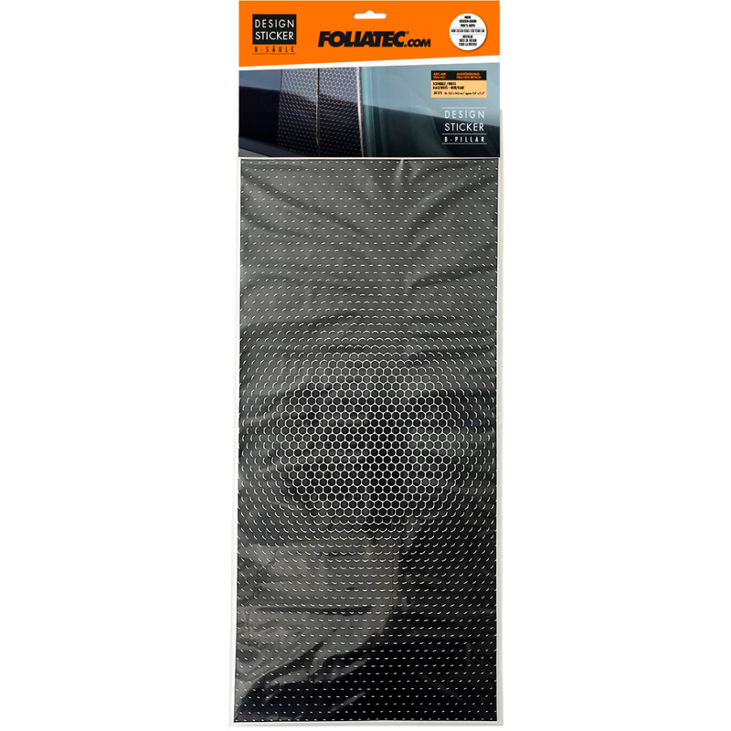 Foliatec Design Sticker B-pillar – Set of 2 pieces 24.5x54.5cm – High gloss black
