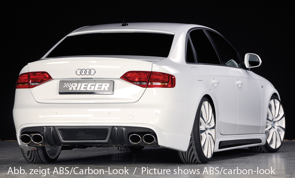 Diffuser Audi A4 B8 S-Line en S4 Rieger
