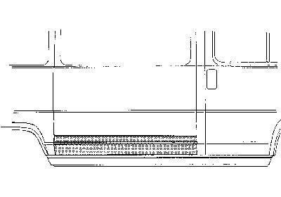 deurplaat zijdeur Fiat Ducato, 1982-1994