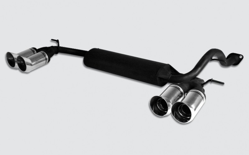Einddemper duplex Honda Civic 1992-1996 RVS eindstuk 145x75mm Ov