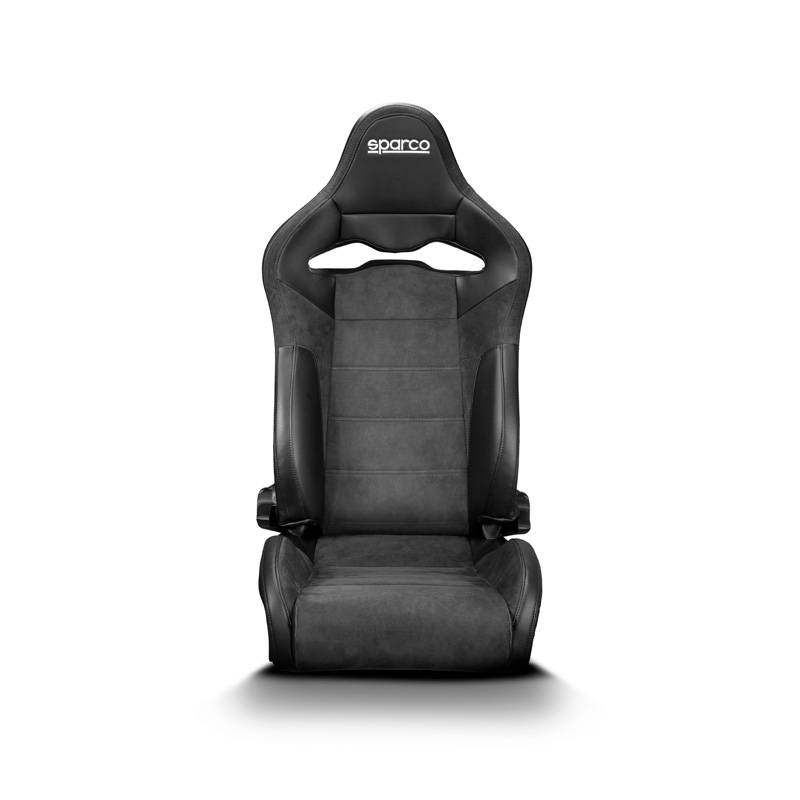 Sparco Sport Seat SP-R - Black Skai/Microfibre + Fibreglass Backrest - Reclinable