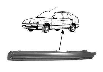 dorpel, 4/5 drs, rechts Renault R19, 1988-1996