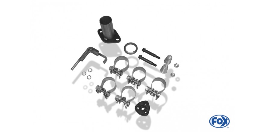 Toyota Yaris XP9F Einddemper dwars Uitgang rechts/links - 1x90 T