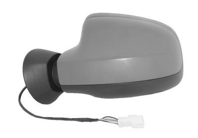 spiegel, bol glas, elektr verstelb, verwarmd, in primer, links,