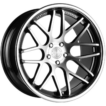 VERTINI MAGIC CONCAVE INOX BLACK MACHINED FACE 9,5x19 5x120