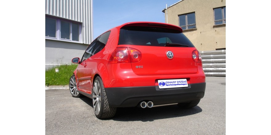 VW Golf V Einddemper - 2x80 Typ 13 FOX