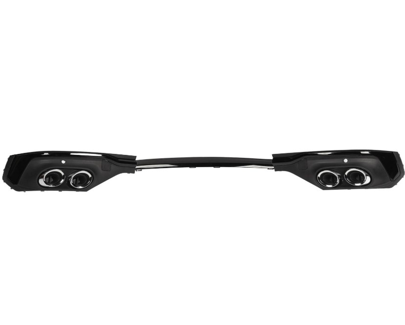 Diffuser Sierstukken Audi Q5 Sportback 20-24 - SQ5 look Glans Zwart / Chroom