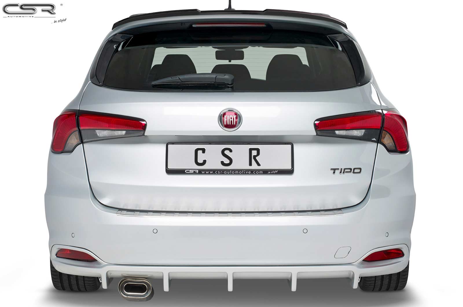 Spoiler Fiat Tipo (Typ 356) Kombi CSR glans Zwart