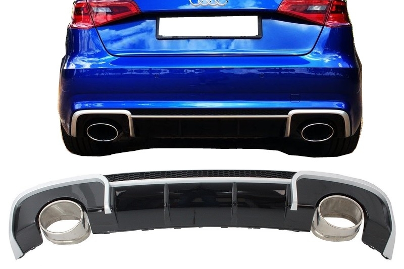 Diffuser Audi A3 8V 2012-2015 RS3-Look Hatchback, Sportback